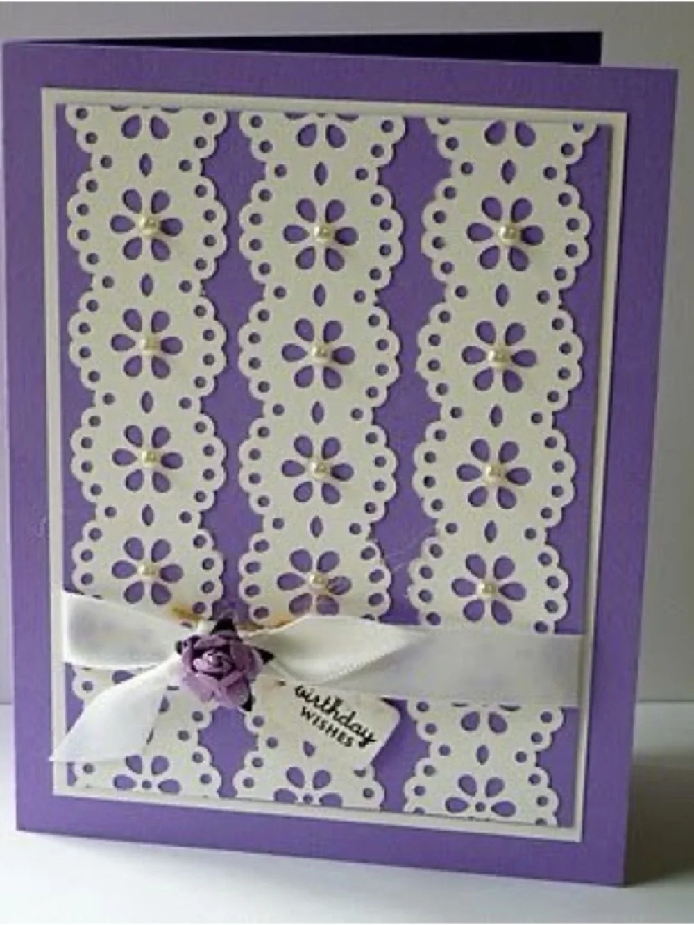 New RETIRED Stampin Up Large Border Lace Ribbon Punch